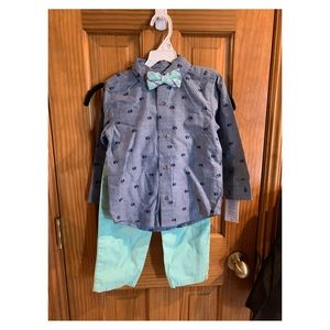 3T Carter’s Boy’s Easter Outfit Blue Elephant